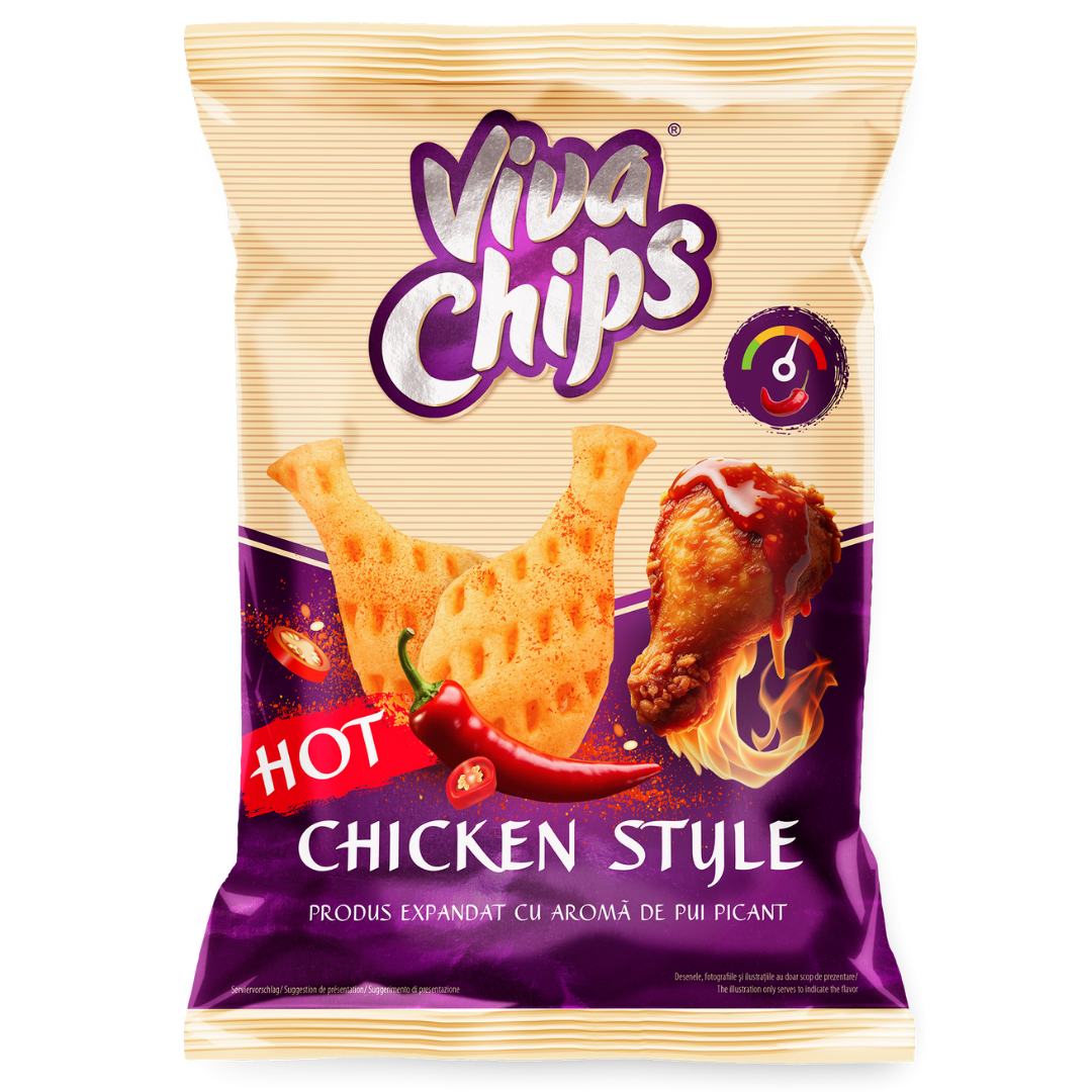 Viva chips cu pui pikant / poulet piquant 100g